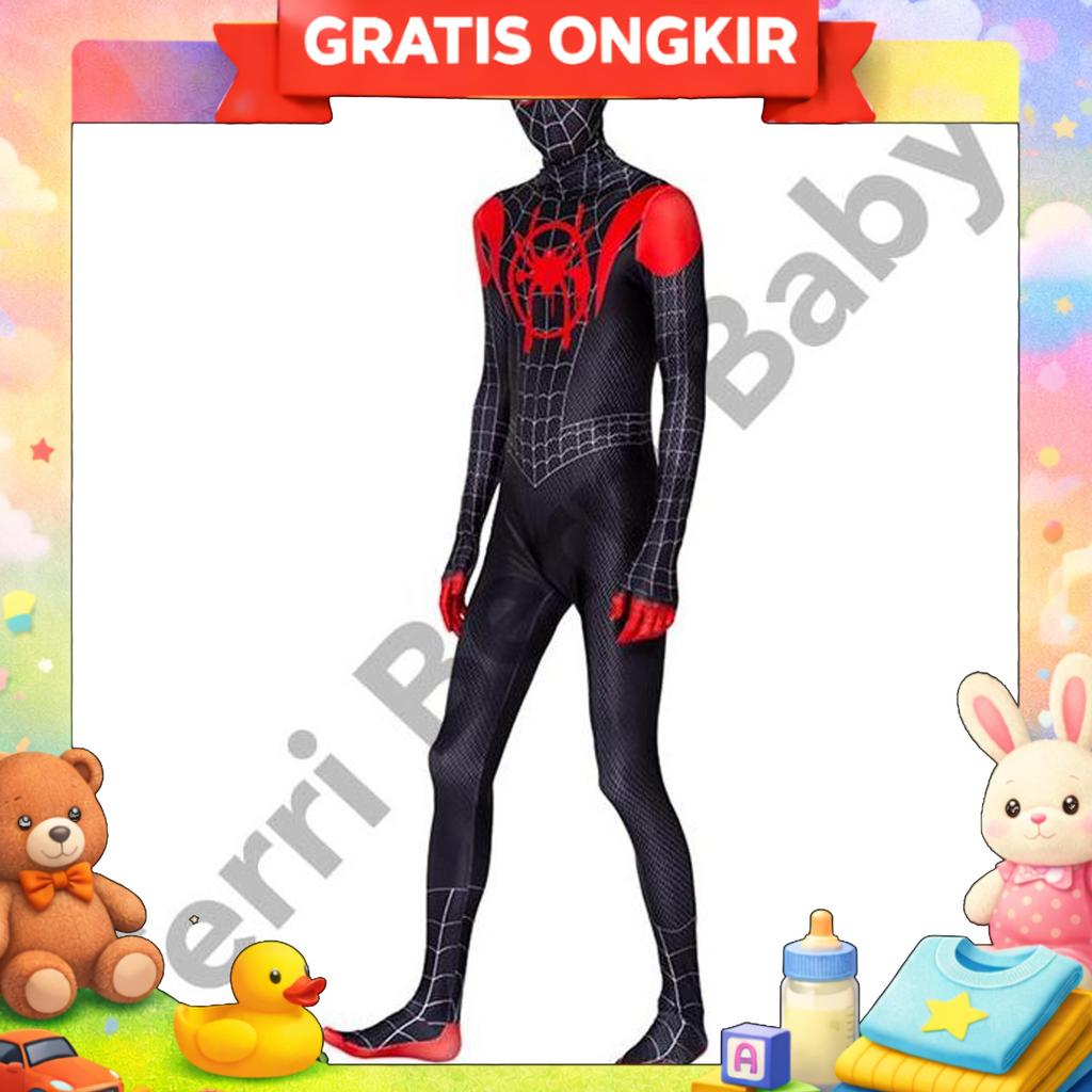 Custom Spiderman Costume Spider Man Kostum Spidermen Miles Morales
