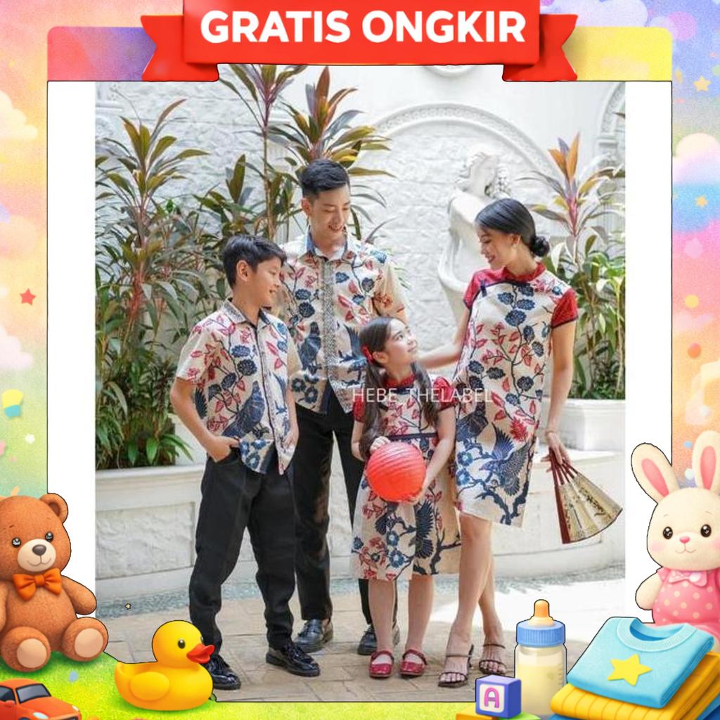 Akemi Kids Batik Cheongsam - (Available Couple Adult & Kids ) Chinese New Year