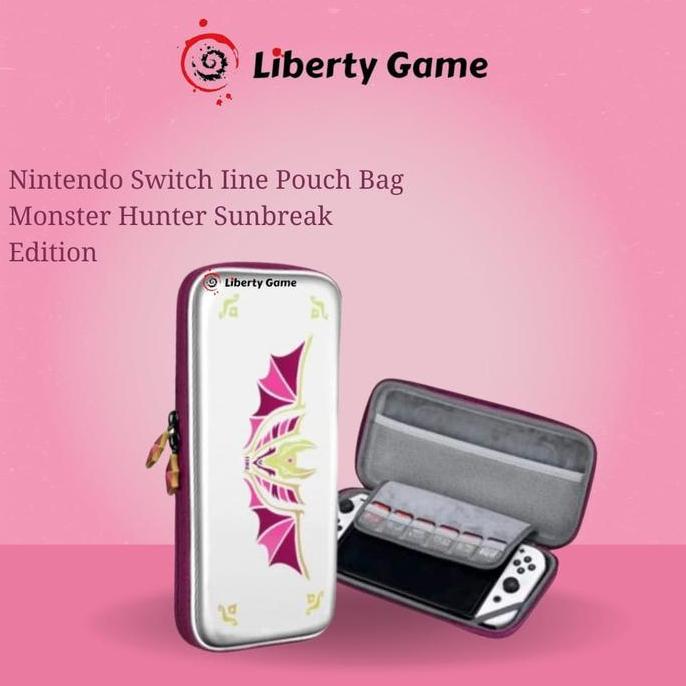 IINE Pouch / Tas / Bag Monster Hunter Sunbreak Edition for Nintendo Switch 1