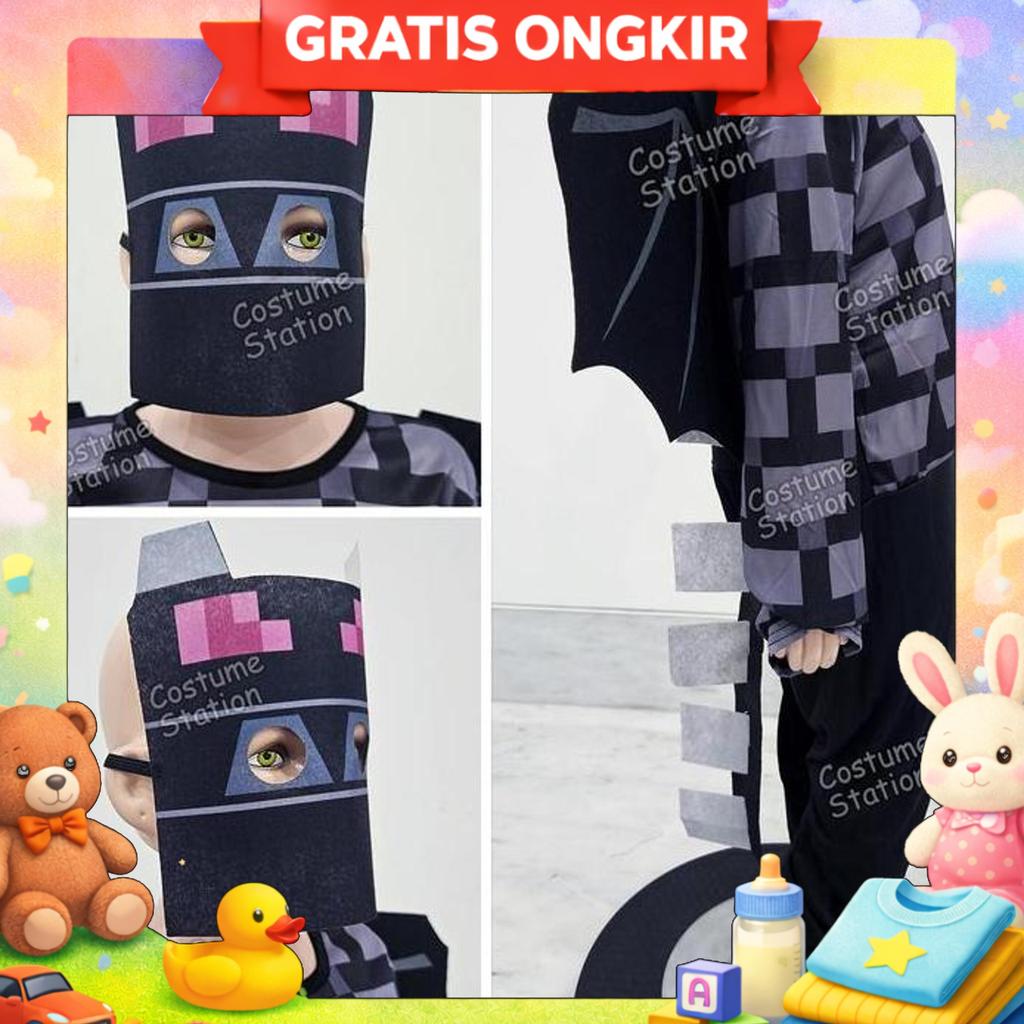 Kostum Minecraft Ender Dragon / Costume Naga Game Mainan Anak