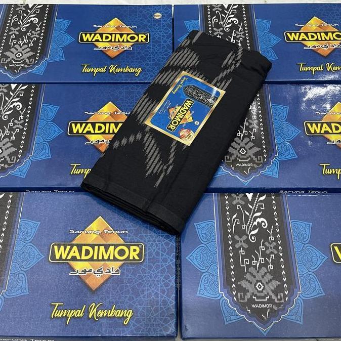 Thebest- SARUNG WADIMOR PUTIH POLOS TUMPAL KEMBANG MOTIF BHS EXCELLEN