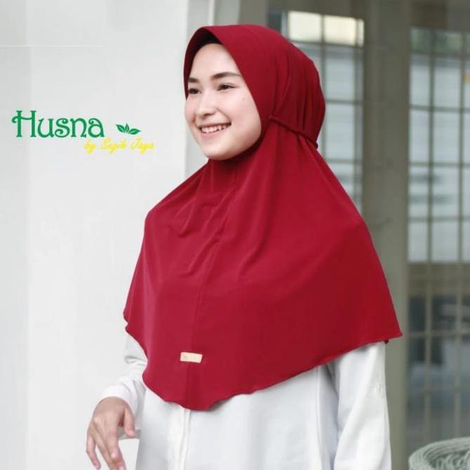 Thebest- Hijab Bergo Ropel Ori Husna / Jilbab / Kerudung Instan Tali Kepang 202