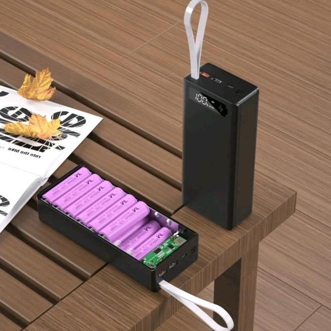 Case Power Bank Quick Charge Qc3.0 Pd C16 Layar Lcd Diy 16x18650 Tanpa Baterai Powerbank Charger [te