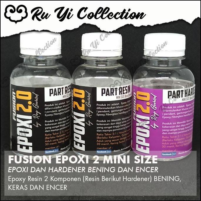 FUSION EPOXI 2.0 MINISIZE 300GR / RESIN EPOXY ENCER BENING FLEKSIBLE UNTUK CARBON JORAN ART CRAFT