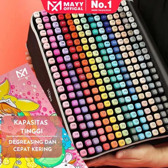 Mayy TouchFive 168/120/80/60 Warna Sketsa Spidol Umum General Marker Set Animation Markers