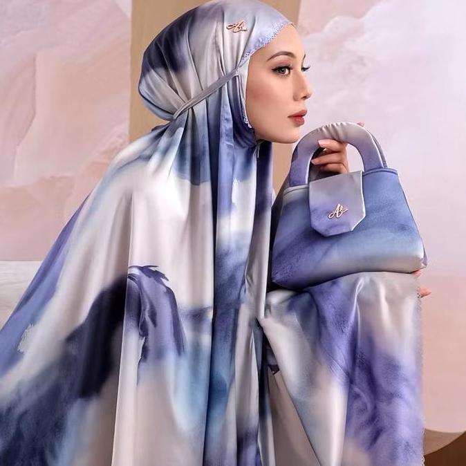 Mukena Silk Polos Premium Murah Bahan Satin Silk High Quality