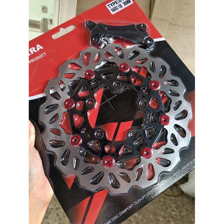 Murah Disc Piringan Cakram Besar 260Mm  Model Ducati Panigale + Breket Vario 125 150 New Vario 160 A