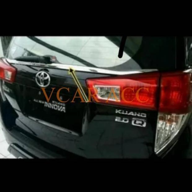Promo Lis kaca PINTU belakang BAGASI INNOVA Inova reborn CROME 2016 - 2021 Diskon