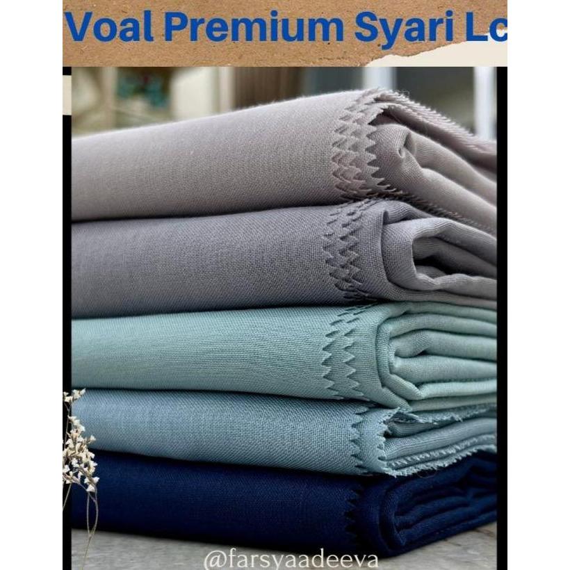 Thebest- Segiempat Voal Syari Jilbab Voal Paris Premium LC polos