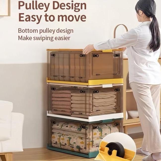 READY Stok SALVO Box Penyimpanan Storage Box Lipat Kotak Plastik Penyimpanan Organizer Box Pakaian S