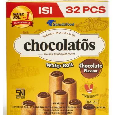 CHOCOLATOS WAFER ROLL 1 BOX ISI 32 PCS -*