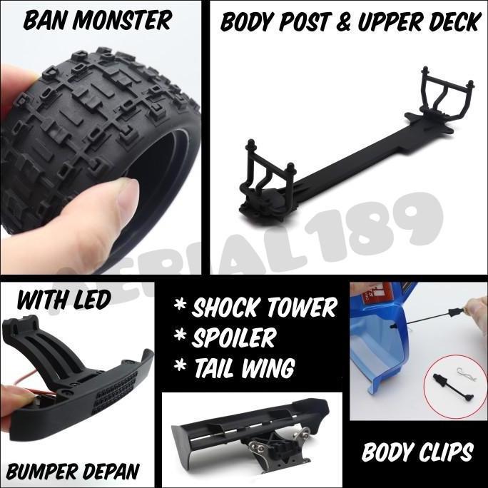 Body Rc Wltoys Buggy 1/12 124016 124017 124018 124019 124007 Monster Ready