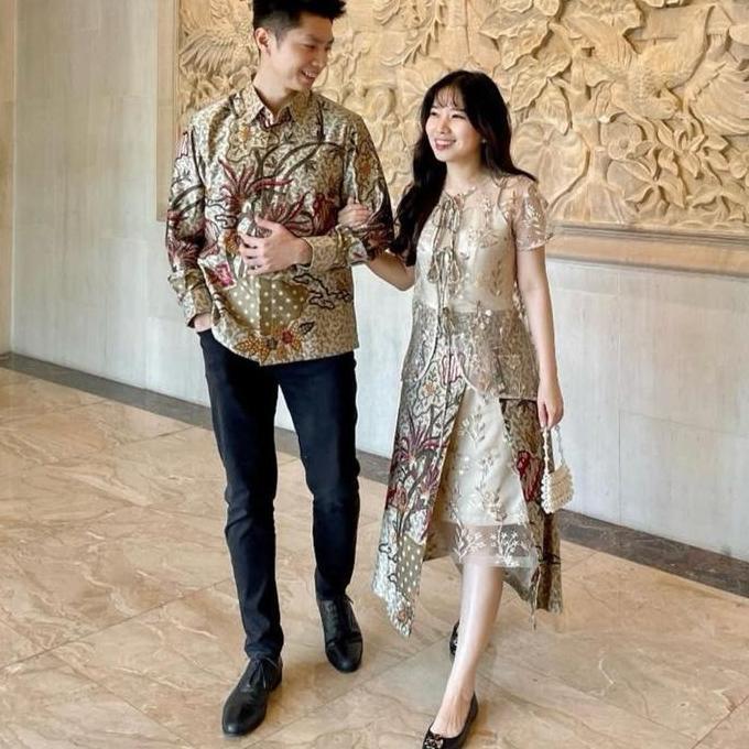 BEST SELLER / PREMIUM Evelyn couple Dress Couple Elegant Dress Couple Mewah gaun Natal Gaun Formal P