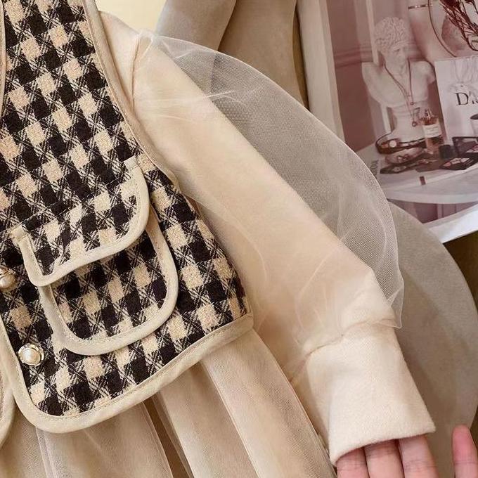 DF5 - dress anak perempuan import baju anak perempuan dress import anak perempuan dress rompi import