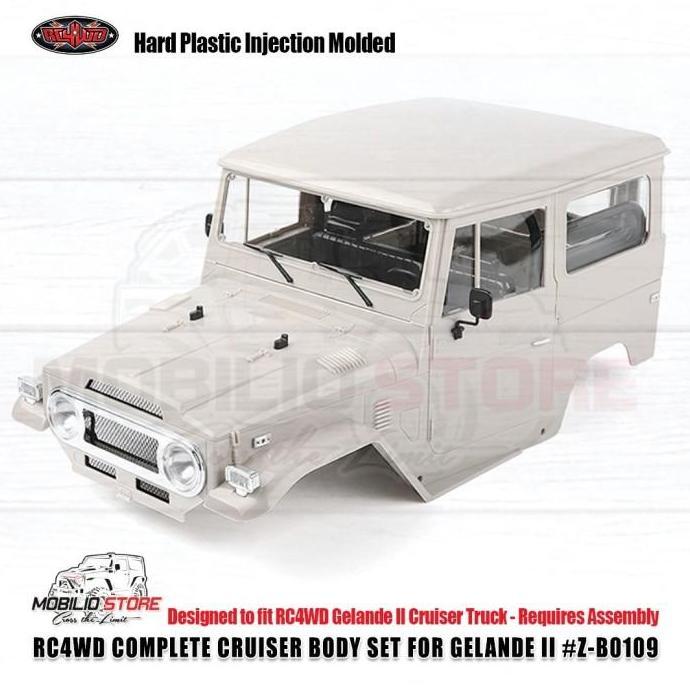Hard Body Rc 1/10 Toyota Fj40 Rc4Wd Complete Cruiser Body Set Gelande Murah