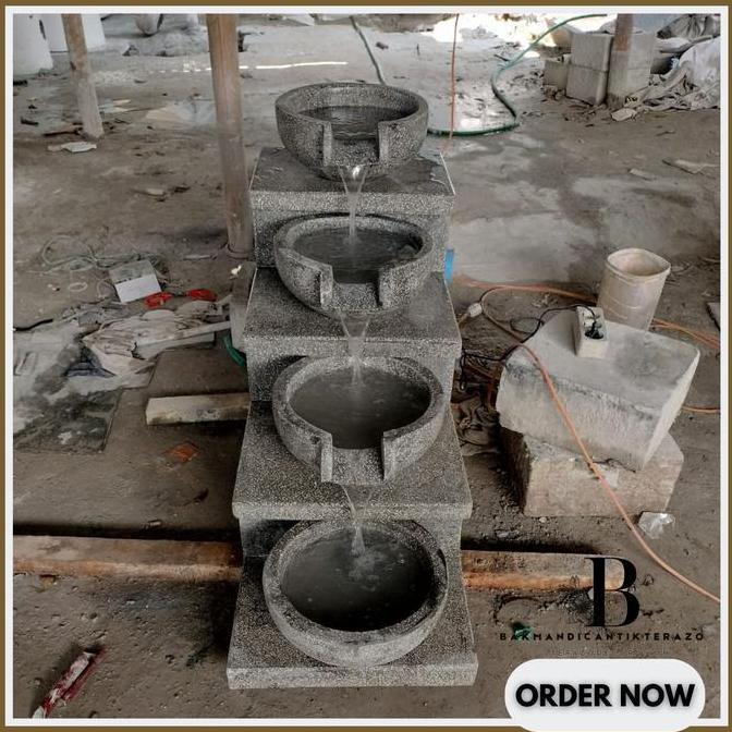 Terlaris Air Mancur Teraso/ Air Mancur Mangkok Susun Estetik Pot