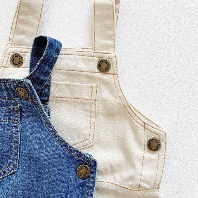 Larisbanget- Little Kibby - Levy Denim Jumper | Suspender Denim Bayi | Baju Kodok Jeans Bayi | Jumpe