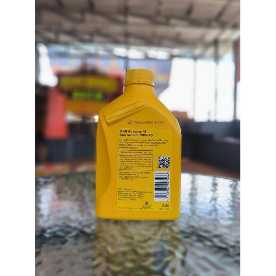 Olinol- Oli Shell Matic Ax5 20W-40 800Ml Oli Motor Matic Honda Yamaha