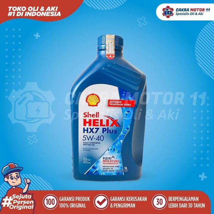 Olinol- Shell Helix Hx7 5W40 1Lt Oli Bensin Diesel