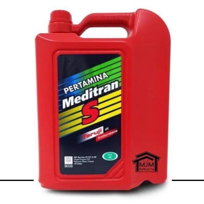 OLI MESIN DIESEL SOLAR PERTAMINA MEDITRAN  S SAE 40 KEMASAN GALON 10 L