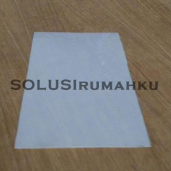 Taman- [ Ready Stock ] 1 Meter Fiber Pagar Excel Putih Polos / Plastik Tutup Pagar