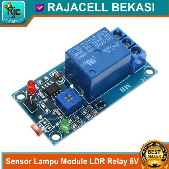 Kirimlangsung- Sensor Lampu Otomatis Deteksi Cahaya Module Relay Sensor Ldr Relay 5V