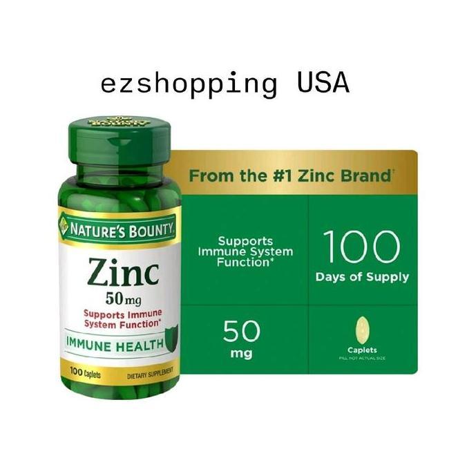 nature's bounty zinc 50mg isi 100