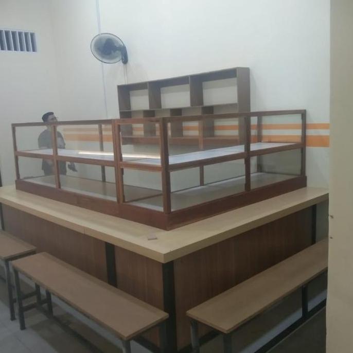 Terlaris Paket Usaha Meja Warung Makan+Etalase