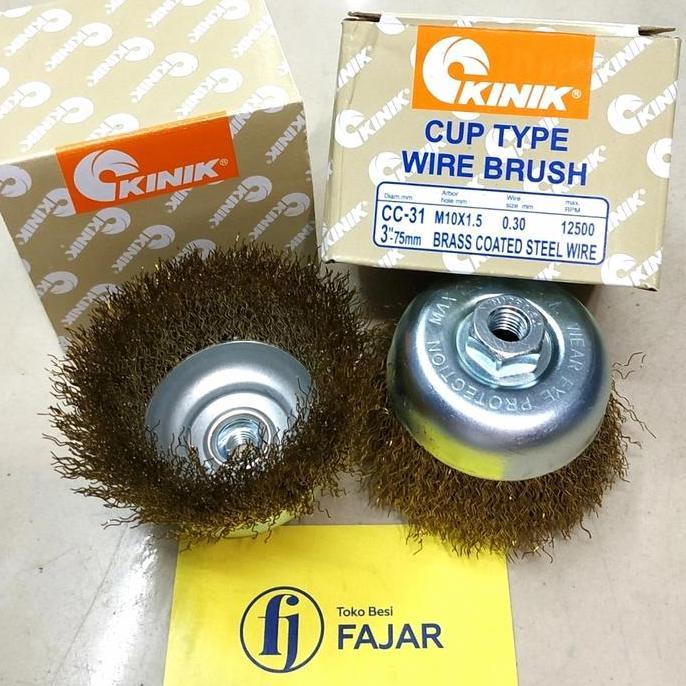 Brush Gerinda Grenda Mangkok Wire Cup Brush 3 inch Kinik sikat kawat