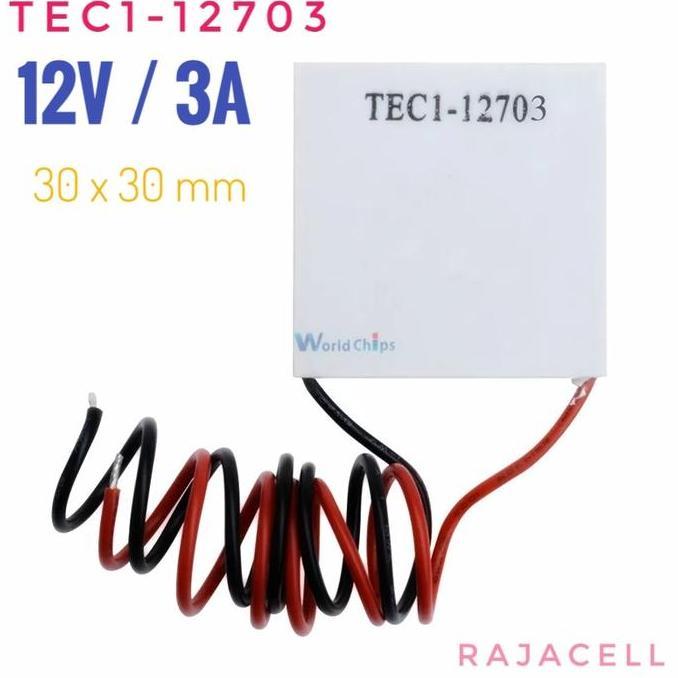 Alatlengkap- Peltier Tec1 12703 12V 3A 30X30 Thermoelectric Cooler Peltir Dispenser