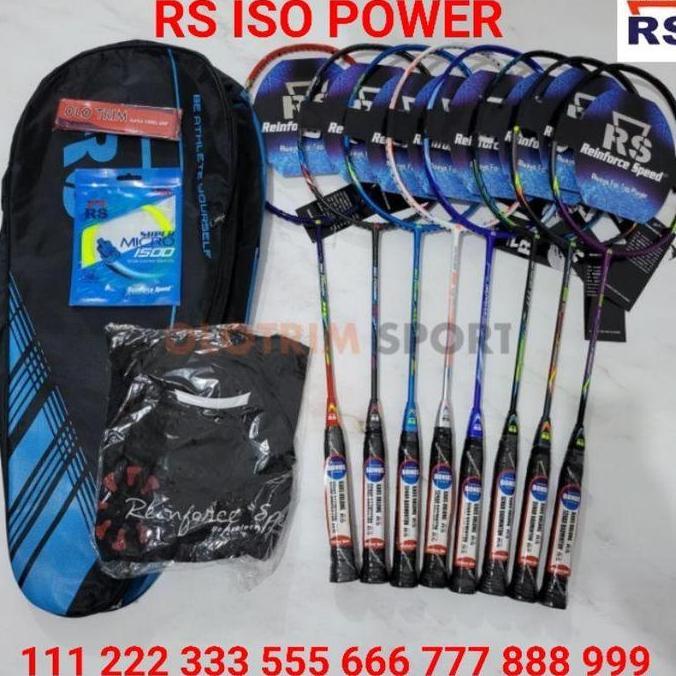 Mintonoi- Raket Badminton Rs Iso Power Evo 111 222 333 555 666 777 888 999 Metric 7 8 9 10 11 12 14 