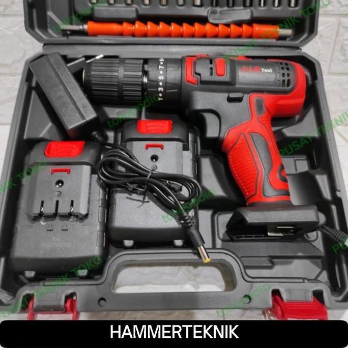JLD 36-1 MESIN BOR CORDLESS 13mm IMPACK DRILL 2 BATERAI 36V 13MM
