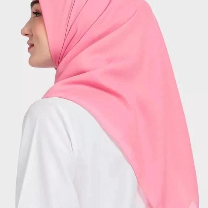 Terpopuler- Zoya Kamaniya Plain Scarf Kerudung Hijab Jilbab Segi Empat Polos