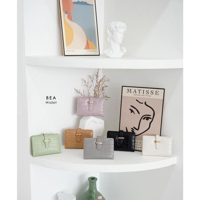 COD Damelia Melstore JKT Bea Wallet Dompet Wanita Croco Viral Dompet Koin & Kartu Lipat Fungsional