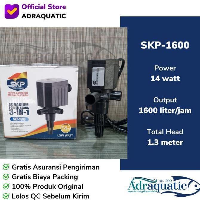 Blebeb- Skp-1600 Power Head Submersible Pump Pompa Air Celup Filter Aquarium