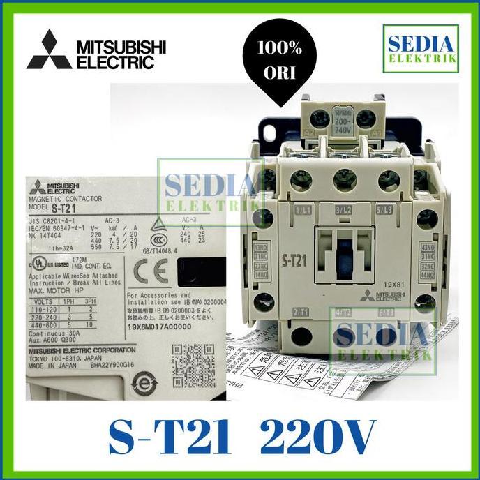Kirimlangsung- S-T21 St-21 St 21 Kontaktor Contactor Mitsubishi