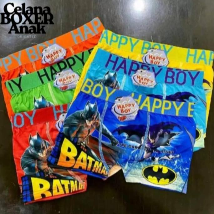 DF347 >> 12 PCS ( SATU LUSIN ) CELANA DALAM BOXER ANAK LAKI -LAKI || CELANA DALAM BOXER ANAK LUSINAN