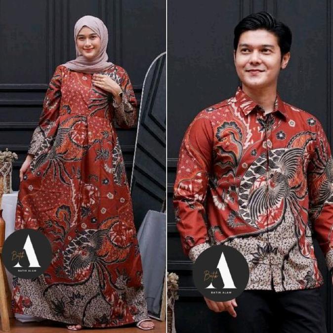 Couple Gamis Batik Busui/Gamis Jumbo/Kemeja Batik/Batik Pria/Batik Wanita/Set Batik Keluarga/Batik S