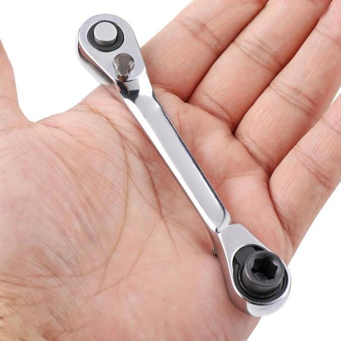 Alatlengkap- Kunci Sok Shock Gagang Ratchet Mini Kecil Rachet 1/4 Inch Kunci Pas