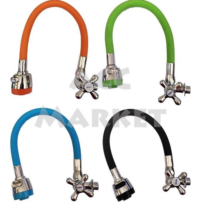 Serbaledeng- Keran Air Cuci Piring Wastafel Angsa Plastik Fleksibel