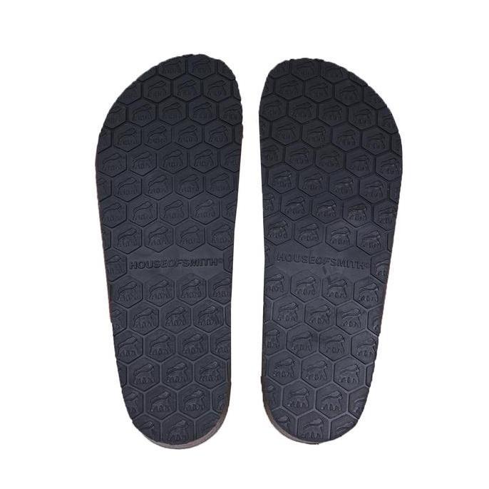 House of Smith Casual Sandals Sanbrik Black #4 - Sendal Slide Pria