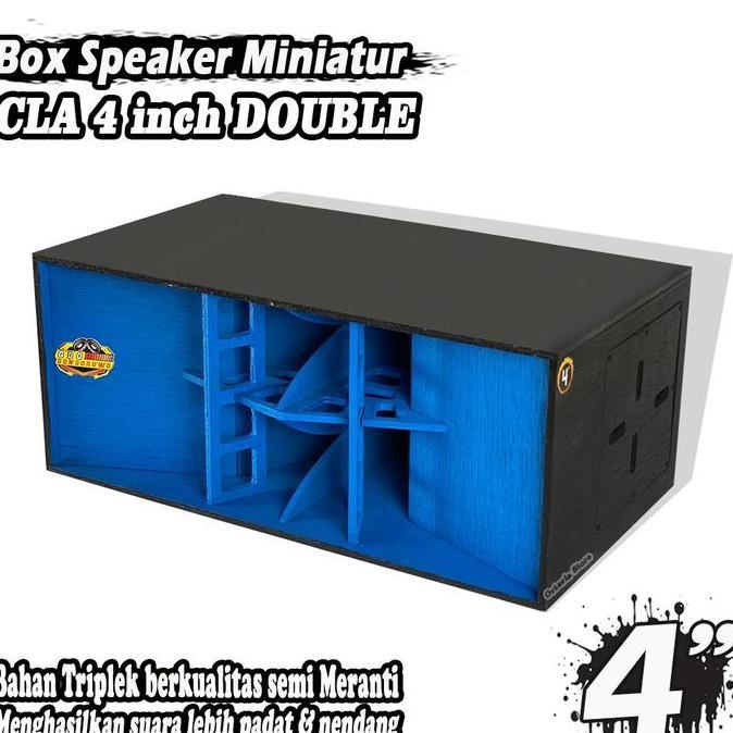 Box Speaker Miniatur Cla 4 Inch BIRU