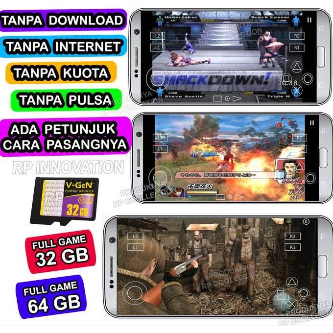 Flashdisk OTG / MicroSD Game PS2 untuk HP Android