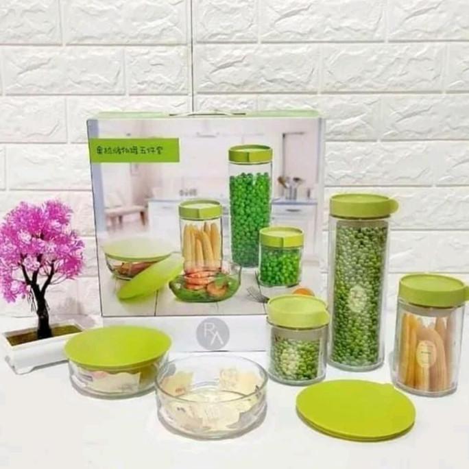 Bestone- MARINE BOWL SET EVER GREEN/TOPLES MANGKOK KACA SET GLASSWARE