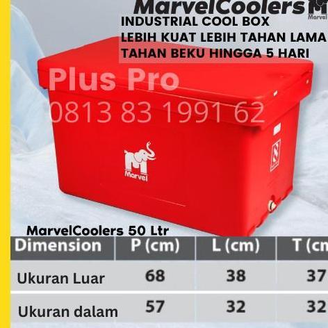 Bestone- Cooler Box 50 L / Marvel Cool es batu kristal mancing marina coolbox