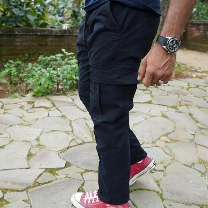 CELANA PANJANG CARGO RIP PRIA PREMIUM IMPORT slim-fit