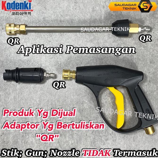 Adaptor Quick Release KHUSUS Gun Jet Cleaner Kodenki KDK-8100 KDK-8120 Variable Nepel Sambungan Gun 