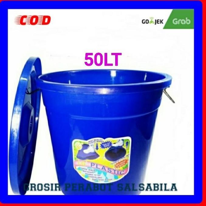Ember tong kamar mandi plastik besar 50 liter LG warna
