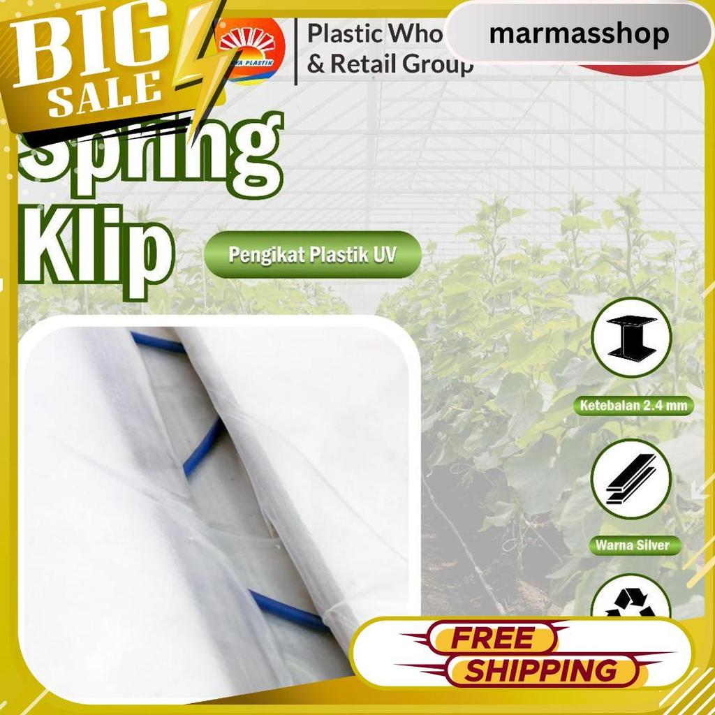 Penjepit Plastik Uv / Spring Klip Alat Pasang Plastik Uv Meledak