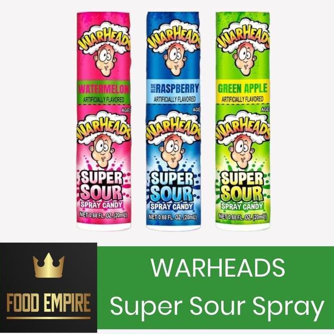 Warheads Sour Spray Candy 20 Ml Permen Semprot Asam